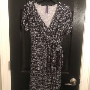 Navy maternity dress